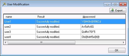 Bulk password Reset